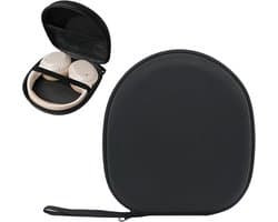 Hoofdtelefoonhoesje - Harde beschermhoes - On-ear / over-ear - Compatibel met de meeste Bluetooth / bedrade / gaming-hoofdtelefoons - Draagtas - Waterdicht - Schokbestendig - Hoofdtelefoonopberghoes - Zwart