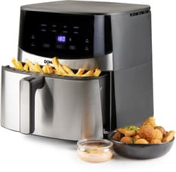 DOMO DO547FR Airfryer XXL - Heteluchtfriteuse - 7L - PFAS-vrij - Inox — thumbnail 1