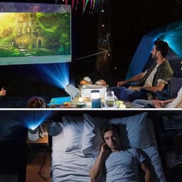 Mini Smart Draagbare Projector - Android iOS - 2.4G/5G wifi - Bluetooth 5.0 - Automatische keystone-correctie — thumbnail 4