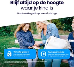 Qlokkie Kiddo Lite - GPS horloge kind - Smartwatch kinderen - GPS tracker kind met nauwkeurige locatiebepaling - GPS horloge kind met simkaart - Stel veilige zones in - SOS functie - Blauw — thumbnail 3