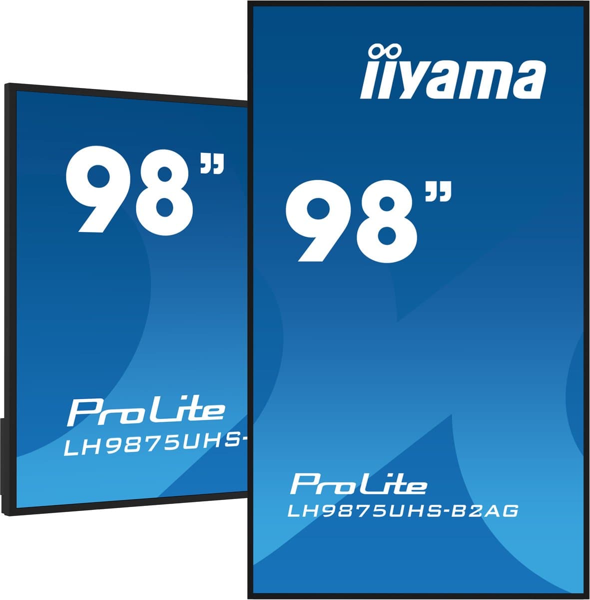 iiyama LH9875UHS-B2AG beeldkrant Digitale signage flatscreen 2,48 m (97.5") LED Wifi 500 cd/m² 4K Ultra HD Zwart Type processor Android 11 24/7 — afbeelding 1