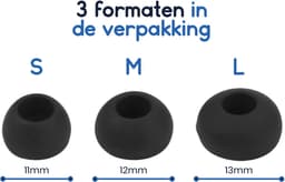 Ibley ComfortFit Oortips voor JBL Flash/FlashX/Flash Rock/FlashX Rock zwart - Siliconen Earbuds - 3 Maten - 3 Paar — thumbnail 5