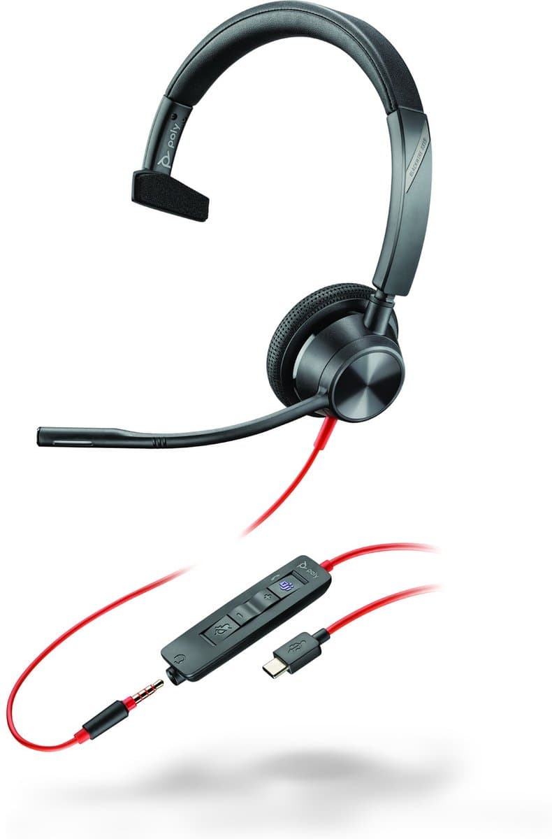 HP Poly Poly Blackwire 3315 Microsoft Teams Certified USB-C Headset — afbeelding 1