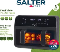 Salter Dual View Air Fryer - 7 Liter - 6 Functies - 2300W — thumbnail 3
