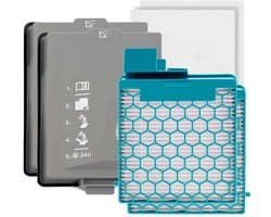 Filter set geschikt voor Miele CX1 Boost - CX FSF HEPA Fijnstoffilter Hygiëne filter (uitblaas) SF HY 60