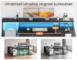Hoekbureau Gaming - Bureau L Vormig - Computer Desk — thumbnail 3