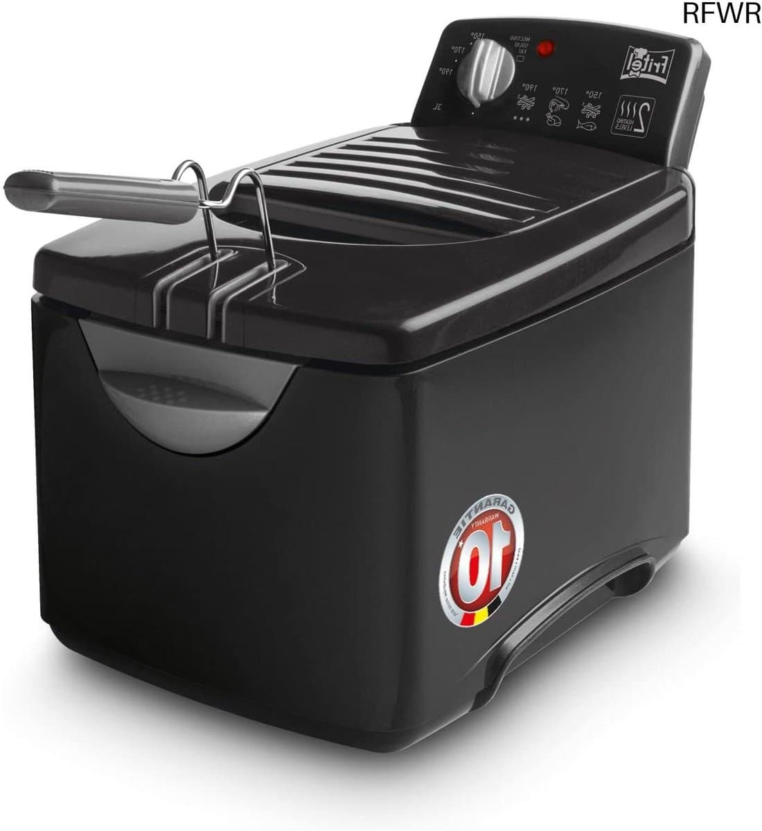 RFWR® Friteuse met Dubbel Verwarmingselement - 3 Liter - Sneller Frituren en Gezondere Frietjes — afbeelding 1
