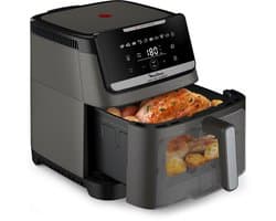 Moulinex Easy Fry Silence EZ846HF0 – Airfryer XXL – Extra stil – Inhoud 7L voor 8 personen – Automatische programma’s – Kijkvenster – Heteluchtfriteuse