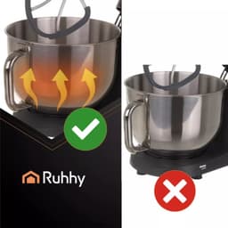 Ruhhy keukenmachine 5,5 l verwarmde kom en ingebouwde weegschaal, timer en 11 snelheden — thumbnail 2