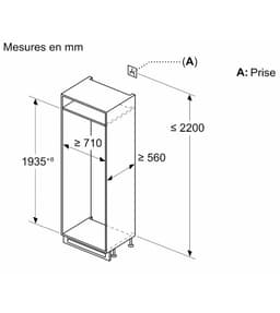 Bosch KBN96NSE0 koel-vriescombinatie Ingebouwd 383 l Wit — thumbnail 4