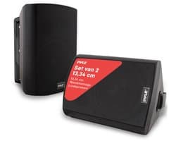 Pyle Luidsprekers - 2-Weg Speakers - Plafondluidsprekers -Buitenluidsprekers- Stevige Universele Bevestiging – 200 W - Geschikt voor Zwembad, Patio en Binnengebruik -Zwart
