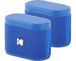 Kodak SoundBrix Bluetooth Speaker – Draadloze Muziek Box –5W RMS - 2pcs – Blauw