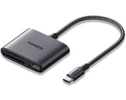 Ugreen Kaartlezer Adapter Usb-C Naar Sd Micro Sd Van Computer En Laptop