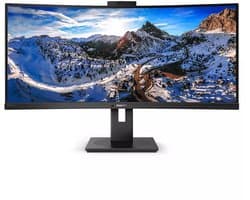 Philips 346P1CRH - QHD Ultrawide Webcam Monitor - USB-C 90w - KVM-Switch - 34 inch — thumbnail 1