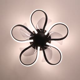 Vultec® - Plafondventilator met verlichting 50cm - Plafondlamp voor slaapkamer met afstandsbediening - Plafondlamp met ventilator - Dimbaar - Zwart — thumbnail 3