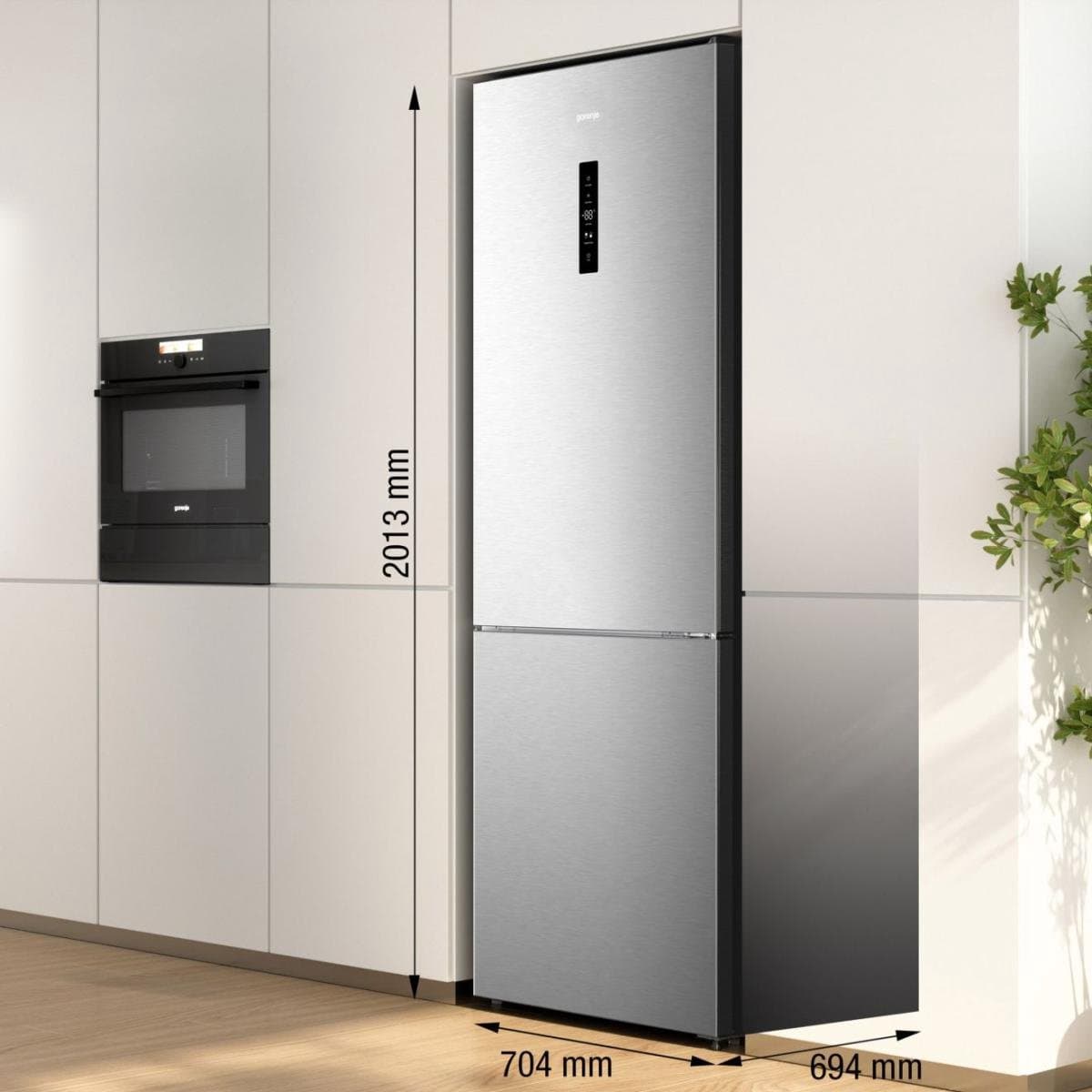 Gorenje NRK720CAXL4 Vrijstaand 495 l Grijs — afbeelding 1