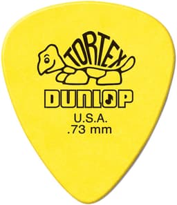 Dunlop Tortex Standard .73 Plectrum 12-Pack geel - Plectra — thumbnail 3