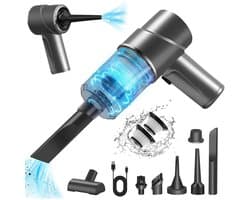 EXCITAT Handheld stofzuiger - Autostofzuiger - Draadloze autostofzuiger - 3 in 1 - Met 2 HEPA filters - Voor auto, kantoor en thuis