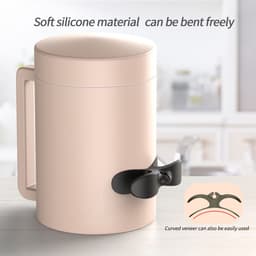 4-stuks snoeropberger - snoerhouder - snoerorganizer - snoeropberger voor keukenapparatuur - keukengadget voor snelkookpan, blender, koffiezetapparaat, airfryer - Zwart — thumbnail 4