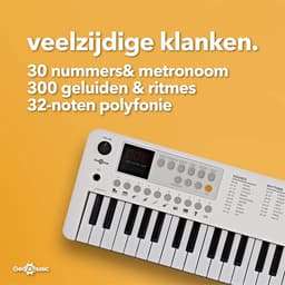 VISIONKEY-1 Mini Elektrisch Keyboard 37 Toetsen - Kinderen - Wit — thumbnail 3