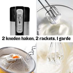 Thuys – Deegmachine – Kneedmachine Met 5 Standen – Deegmixer 2 in 1 – 300W — thumbnail 2