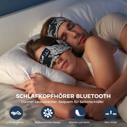 RFWR® Draadloze Slaaphoofdtelefoon met 14 Uur Speeltijd - Comfortabele Hoofdtelefoon voor Zijslapers en Sporters, Hifi Stereo Geluid — thumbnail 4