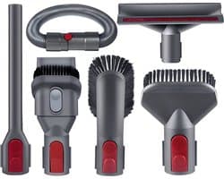 ZENC® Opzetstukken Geschikt voor Dyson V15, V11, V10, V8, V7 & V6 Steelstofzuiger - Opzetstuk - Accessoires Set - Zuigmond - Mondstuk - Stofzuigeraccessoires - Grijs