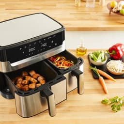 Moulinex Dual Easy Fry & Grill YY5233FB - Airfryer - 8 L - 2450 Watt — thumbnail 3