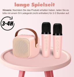 Karaokeset - Karaokesets - Dubbele Microfoon - Karaoke Microfoon Bluetooth - Karaoke Box — thumbnail 4