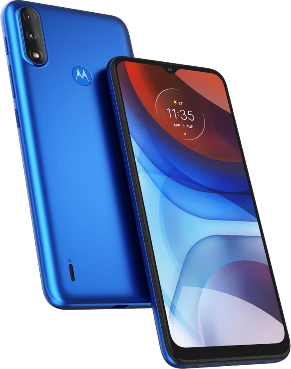 Motorola Moto E 7 power 16,5 cm (6.5") Hybride Dual SIM Android 10.0 4G USB Type-C 4 GB 64 GB 5000 mAh Blauw — afbeelding 1