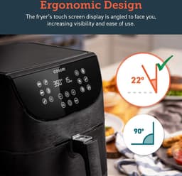 Cosori CP158-AF-RXW Airfryer – 5.5 l – 1700 W – Anti-aanbaklaag – BPA-vrij – Met display – Timerfunctie – Oververhittingsbeveiliging — thumbnail 18