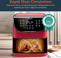 Cosori-CP158 AFRXR-Heteluchtfriteuse-5.5Liter-Rood — thumbnail 8