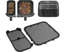 Spatbescherming Gescht voor Philips Airfryer 3000 Dual Basket, siliconen spatbescherming heteluchtfriteuse accessoires, Airfryer spatbescherming accessoires voor Philips NA350 NA550 6L/3L Airfryer 5000