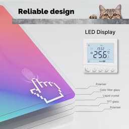 Slimme Thermostaat voor Elektrische Vloerverwarming met WiFi en App Bediening — thumbnail 4