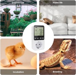 Digitale Vocht- en Temperatuurregelaar met Socket en Sensor voor Terrarium en Kweken — thumbnail 5