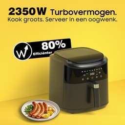 Dewelling AF80D10 – XL 9L Airfryer – Heteluchtfriteuse met 2350W krachtige prestaties – 360° hete luchtcirculatie – Voor krokante en gezonde resultaten — thumbnail 12