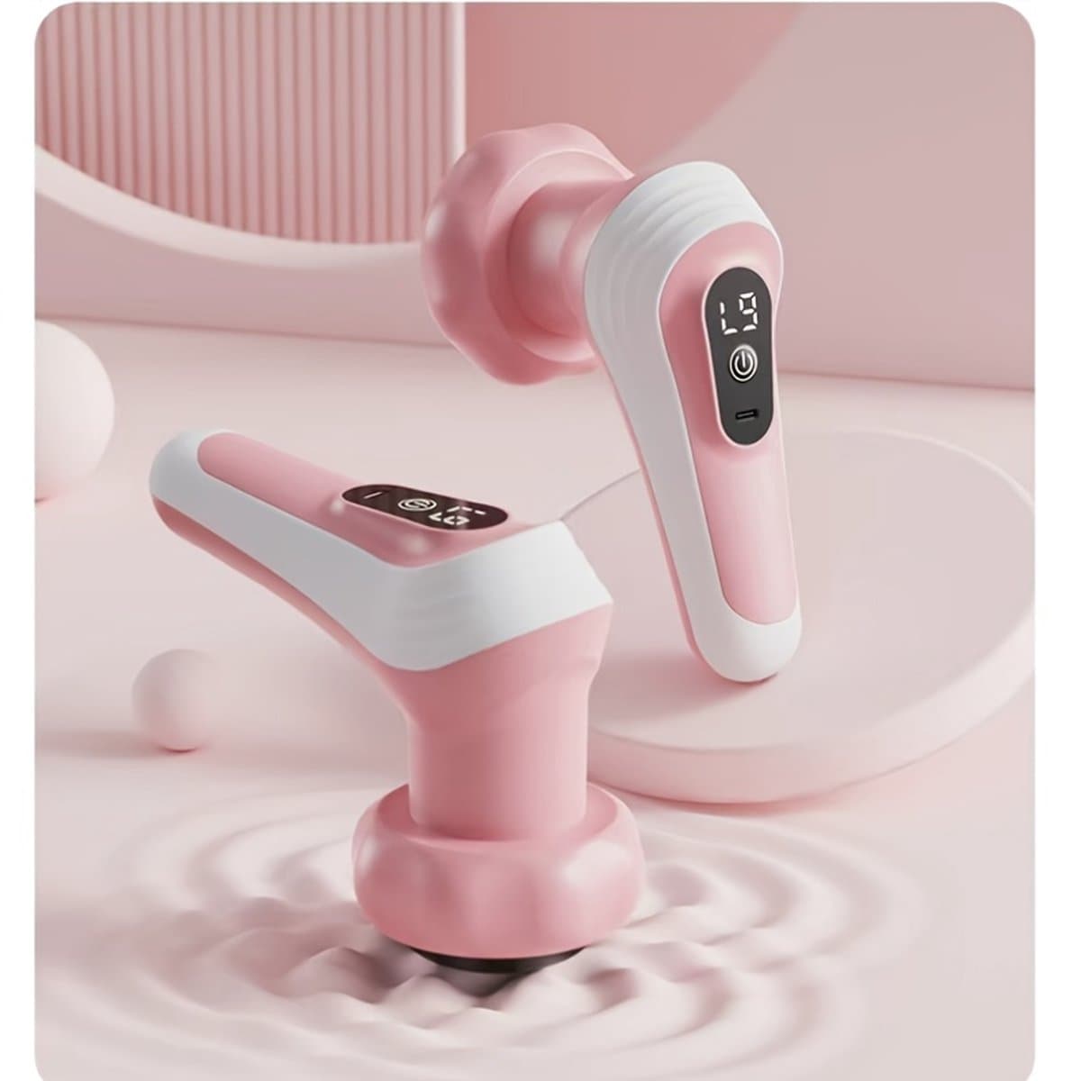 Massagebal - Massage Apparaat met 5 Verwisselbare Koppen - Huidverstevigend - Elektrisch Shiatsu Massage Apparaat voor Nek - Schouder - Rug - Voeten - Hele Lichaam - Perfect Moederdag Cadeau — afbeelding 1