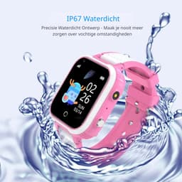 DrPhone KidsTimeX15 – 4G Kinder Smartwatch met GPS Tracker – Videobellen – WhatsApp – IP67 – SOS – 1.44” Touchscreen – Stappenteller – Nederlandse Mobiele App – 1GB+8GB – Roze — thumbnail 12