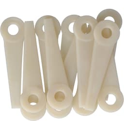 24Pcs Polycut Poly Cut Blade Vervanging voor Trimmer - 4111-007-1001 - Vervang Edger Gat - Plastic Snijbladen - Grasmaaier Kop — thumbnail 2