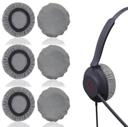 Rekbare hoofdtelefoonafdekkingen - 6 stuks wasbare hoezen voor 9 tot 11 cm hoofdtelefoons - Bescherm tegen vuil en stof — thumbnail 1