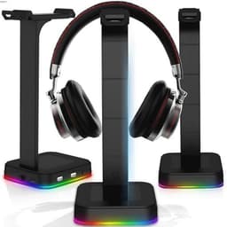 Hoofdtelefoonhouder RGB USB HUB voor Over-Ear Hoofdtelefoons en Gaming Headsets — thumbnail 1