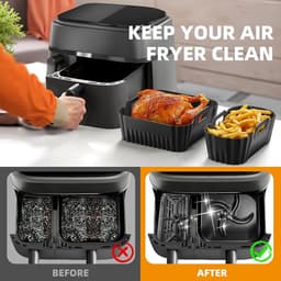 Ninja AF400EU AF500EU AF451EU DZ401 Siliconen Accessoire Heteluchtfriteuse voor Ninja Foodi Max met dubbele zone 9,5 L-10,4 L, Siliconen Opbergmat voor Heteluchtfriteuse — thumbnail 5