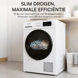 Heinner HHPD-M10G5PBKD++ Warmtepompdroger - 10 kg - 16 Programma’s - Anti-kreuk - LED-display - 5 Jaar Garantie — thumbnail 9