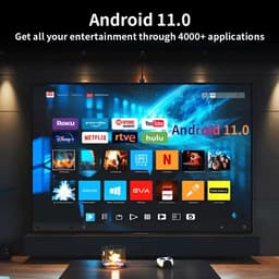 Namajunas - Beamer - Mini Beamer - Smart 1080P Full HD Projector - FULL HD (4K-Ondersteuning) - 200 ANSI - WiFi & Bluetooth - Ingebouwde Speakers - Draagbare Beamer Thuisbioscoop - Voor iOS en Android - Autofocus - Ondersteunt HDMI en USB-interfaces. — thumbnail 5