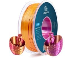 Zijden PLA Filament 1,75 mm 1 kg voor 3D-printer - Kleurveranderend Rood Goud Paars
