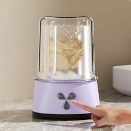 Draagbare wasmachine, compacte wasmachine voor ondergoed, lange batterijduur met grondige reiniging voor sokken, babykleding en intieme kleding — thumbnail 3