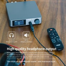 Desktop HiFi Versterker met Bluetooth 5.0 en USB - Compacte Schoonheid voor Muzieliefhebbers — thumbnail 4