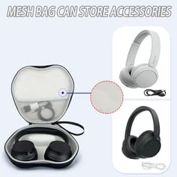 Hoofdtelefoonhoes voor On-Ear Headset - Beschermende Opbergtas met Binnenvak — thumbnail 2
