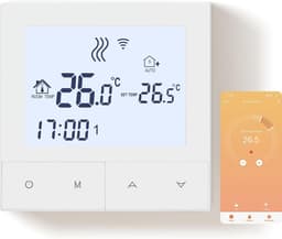 Slimme Wifi Thermostaat voor Elektrische en Water Vloerverwarming met Spraakbesturing — thumbnail 1