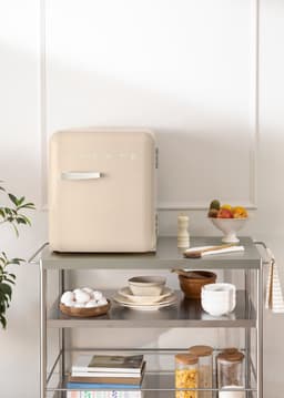 CREATE - Koelkast in retrostijl - Zand - Handvat Gebroken wit - FRIDGE RETRO 48L — thumbnail 3